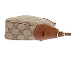 Gucci GG Emblem Small Faeaa 2-Way Shoulder Bag Leather Brown Gold — view 5