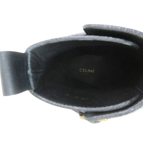 Celine Balki Buckle Diambout Platform Shoes 35 Black — view 9