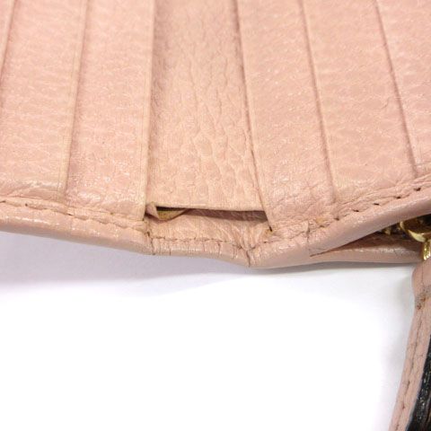 Gucci GG Marmont Leather Compact Wallet Bifold Pink — view 6
