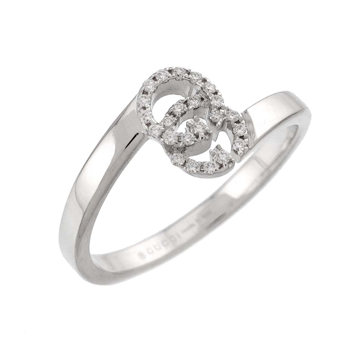 Gucci GG Running Ring Diamond 18k WG White Gold — view 7