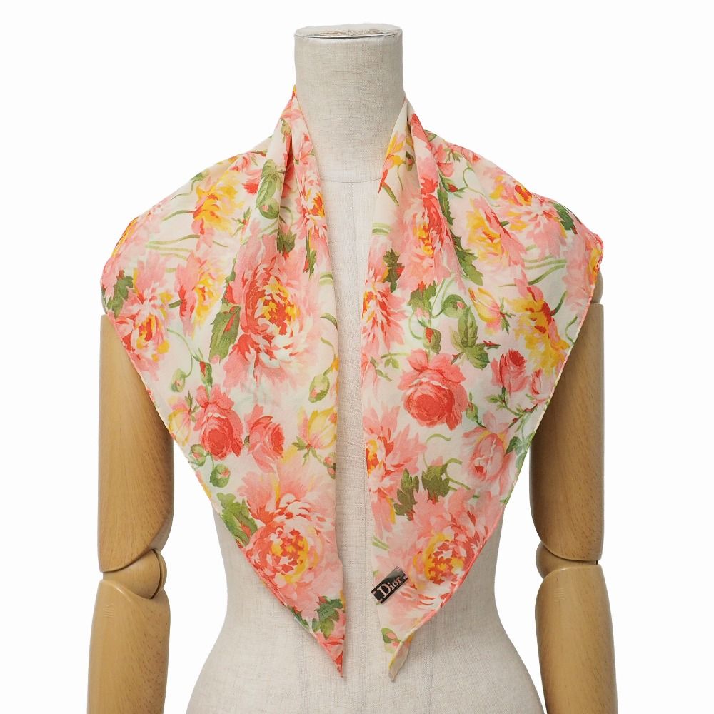 Dior Scarf Flower Silk Chiffon — view 2
