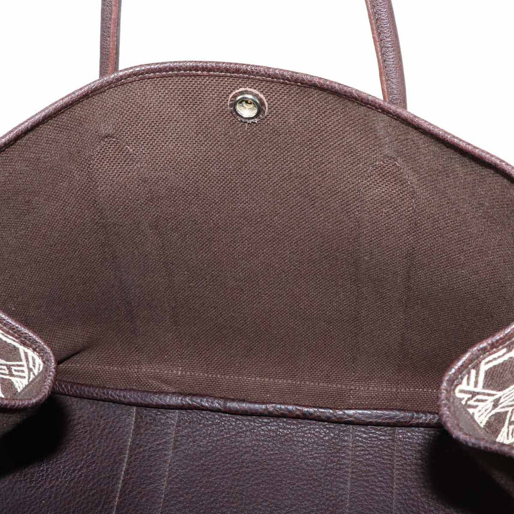 Hermes Garden Party PM Tote Towarso Ash Leather Brown Beige — view 8