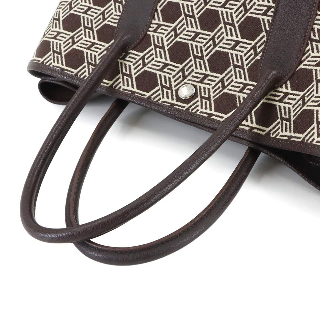 Hermes Garden Party PM Tote Towarso Ash Leather Brown Beige — view 5