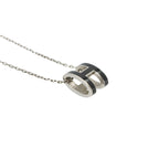 Hermes Pop Necklace Black Silver — view 4