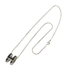 Hermes Pop Necklace Black Silver — view 2