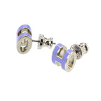 Hermes Mini Pop Earrings Lila Silver — view 2