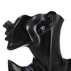 Hermes Mini Pop Earrings Lila Silver — view 4