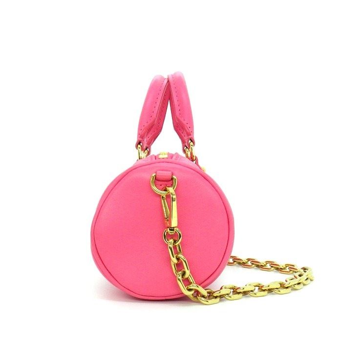 Louis Vuitton Handbag Papillon BB Dragon Fruit Bubble Glam Leather Gold — view 3
