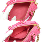 Louis Vuitton Handbag Papillon BB Dragon Fruit Bubble Glam Leather Gold — view 5