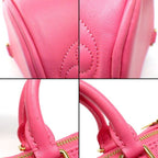 Louis Vuitton Handbag Papillon BB Dragon Fruit Bubble Glam Leather Gold — view 9