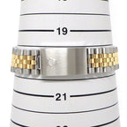 Rolex Watch Datejust P Number White Dial Roman Index Date 18k Yellow Gold SS — view 9