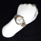 Rolex Watch Datejust P Number White Dial Roman Index Date 18k Yellow Gold SS — view 8