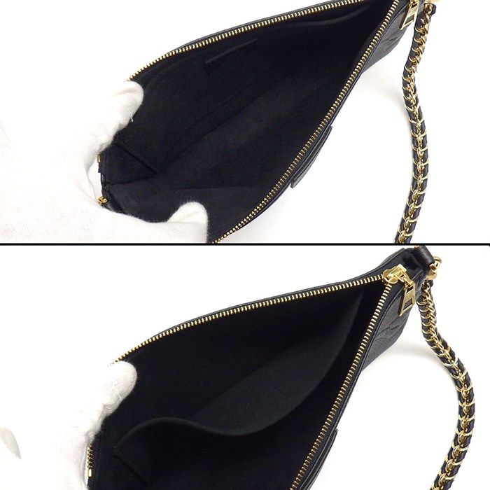 Louis Vuitton Shoulder Bag Multy Pochette Noir Black Monogram Empreinte Leather — view 5