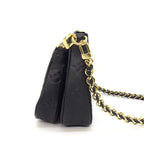 Louis Vuitton Shoulder Bag Multy Pochette Noir Black Monogram Empreinte Leather — view 3
