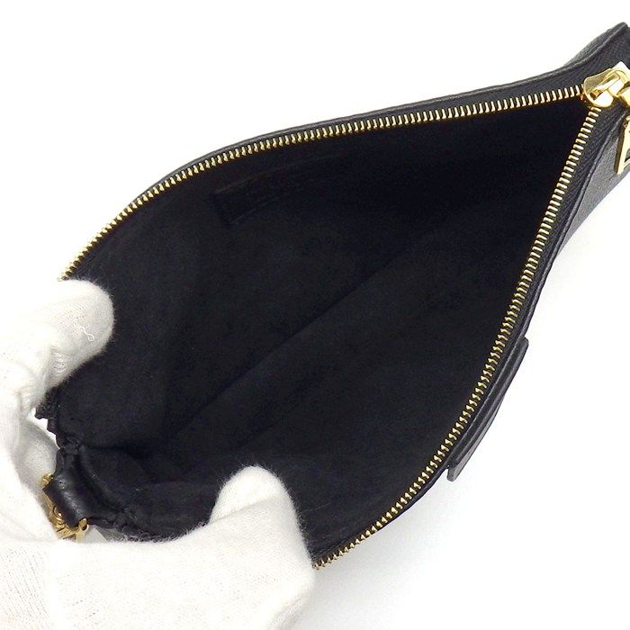 Louis Vuitton Shoulder Bag Multy Pochette Noir Black Monogram Empreinte Leather — view 6