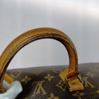 Louis Vuitton Monogram Speedy 40 Boston Bag Brown Zipper Torn on Handle — view 7