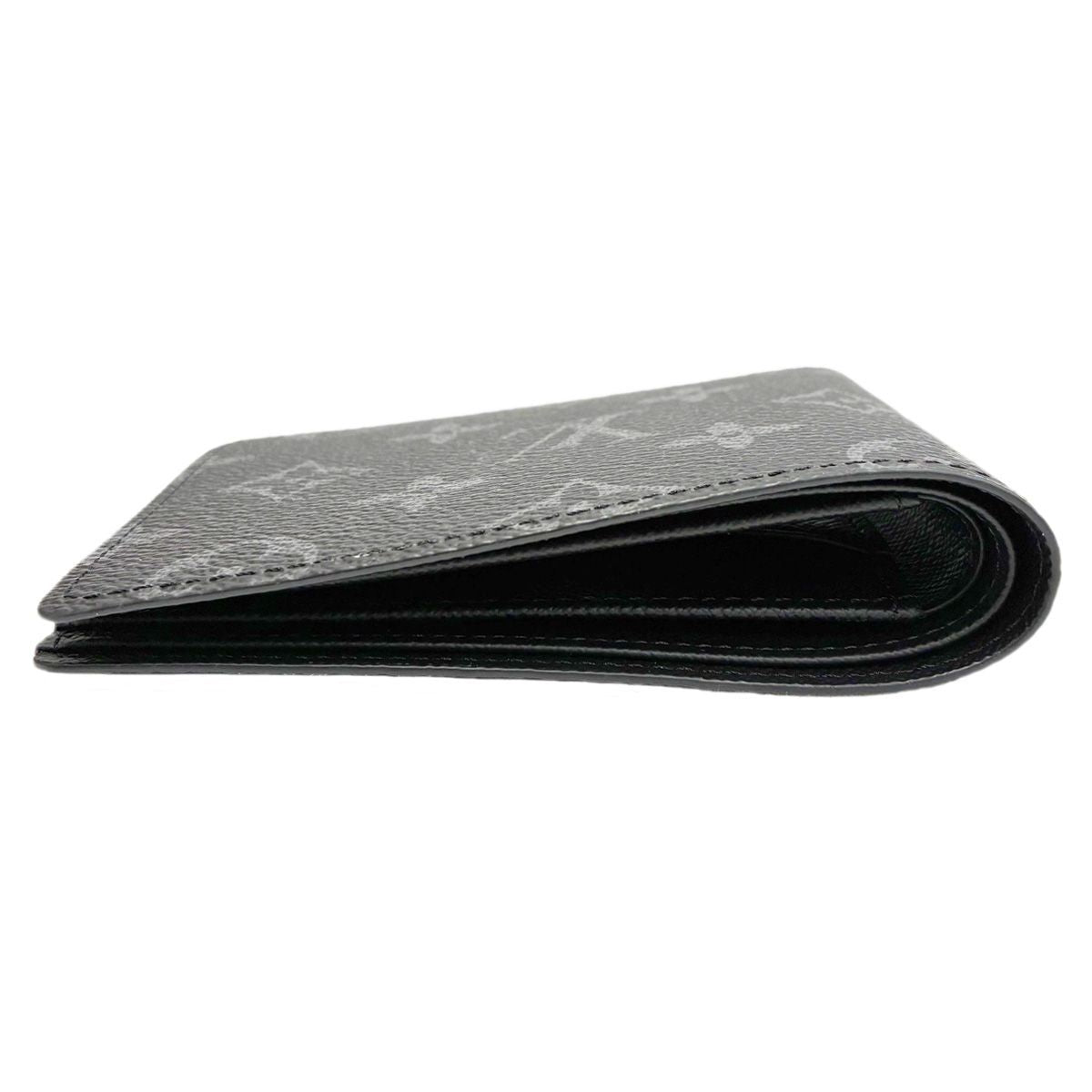 Louis Vuitton Portefeuille Multiple Monogram Eclipse Bifold Wallet Black — view 4
