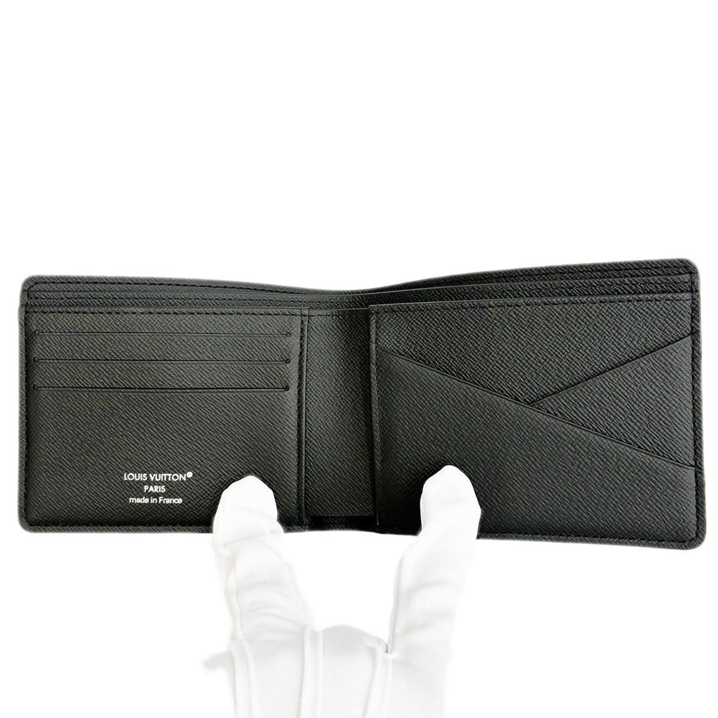 Louis Vuitton Portefeuille Multiple Monogram Eclipse Bifold Wallet Black — view 9