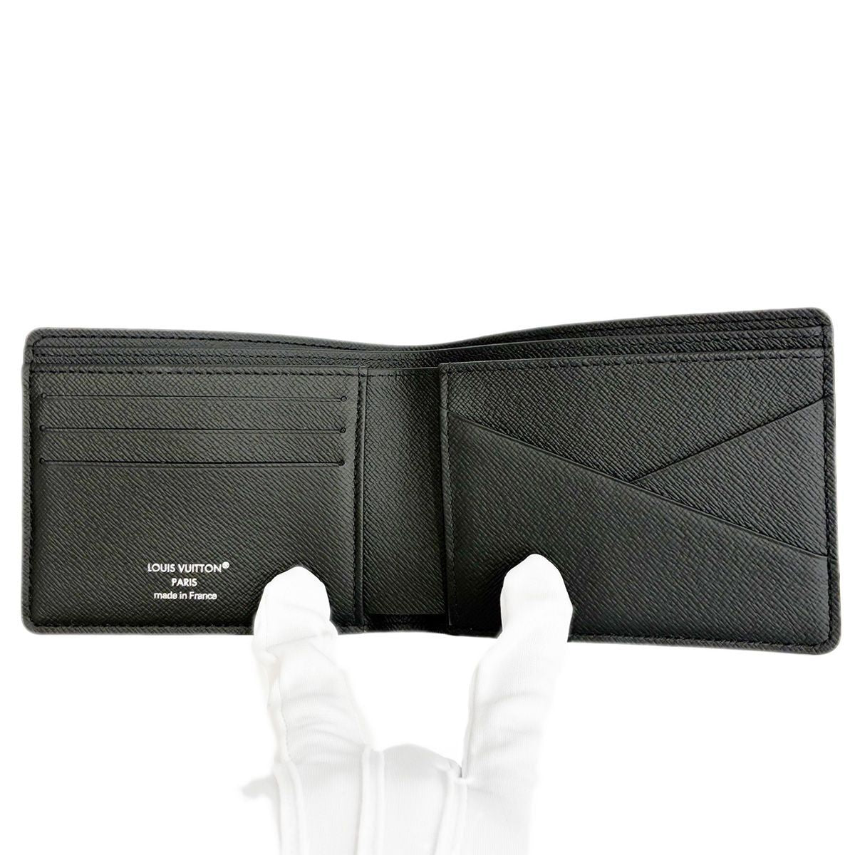 Louis Vuitton Portefeuille Multiple Monogram Eclipse Bifold Wallet Black — view 9