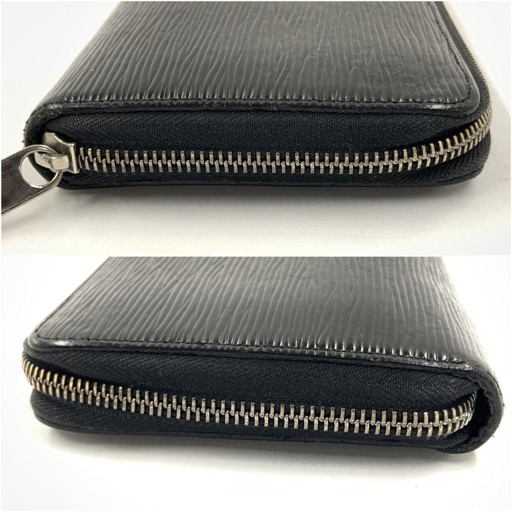 Louis Vuitton Epi Zippy Organizer Zip Around Wallet Black — view 5