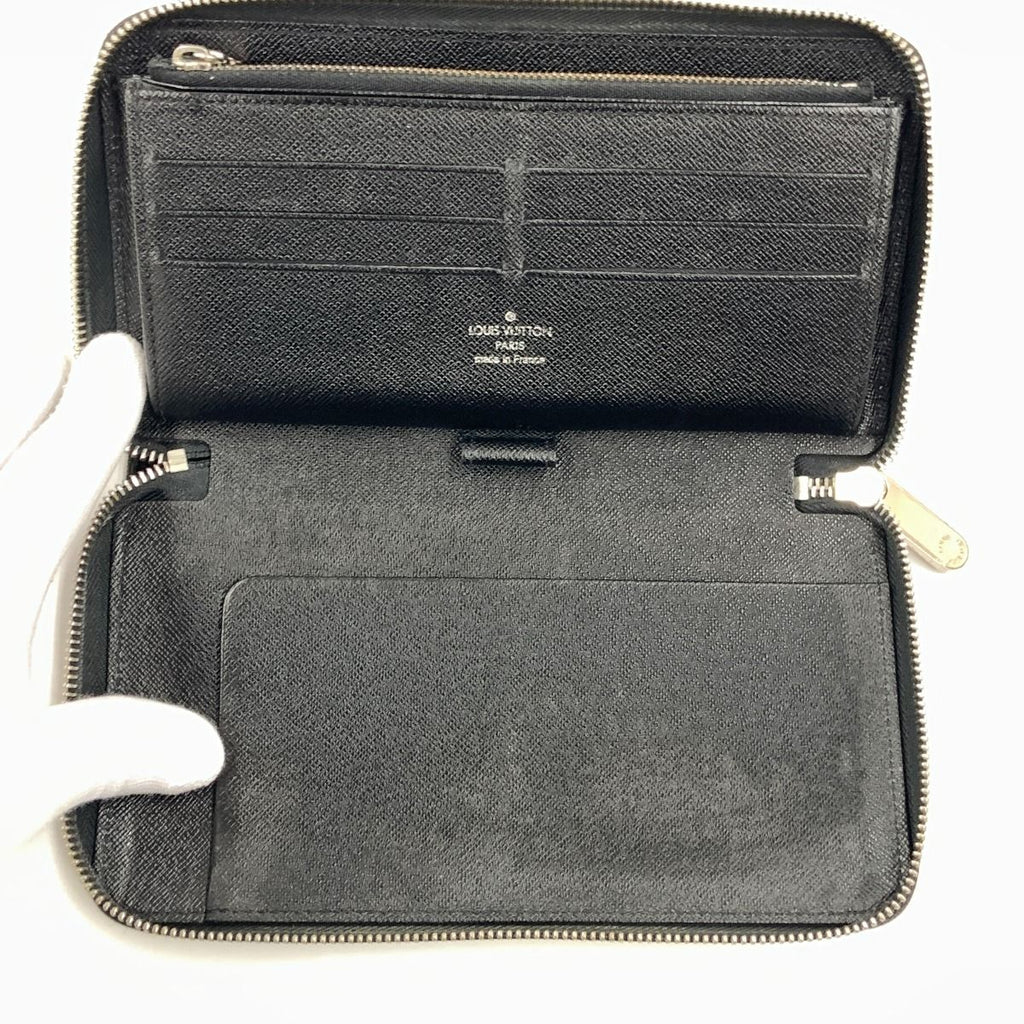 Louis Vuitton Epi Zippy Organizer Zip Around Wallet Black — view 6