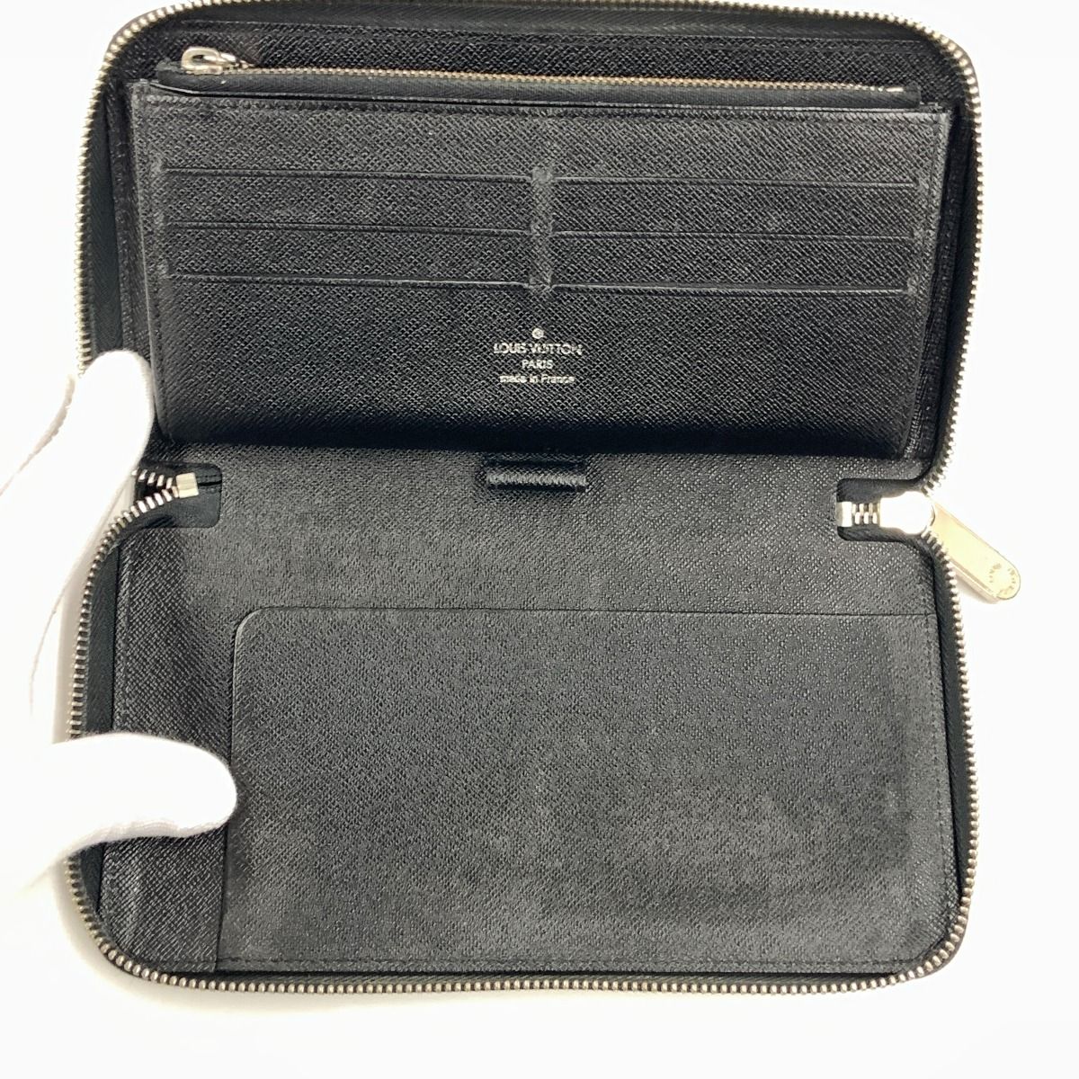 Louis Vuitton Epi Zippy Organizer Zip Around Wallet Black — view 6