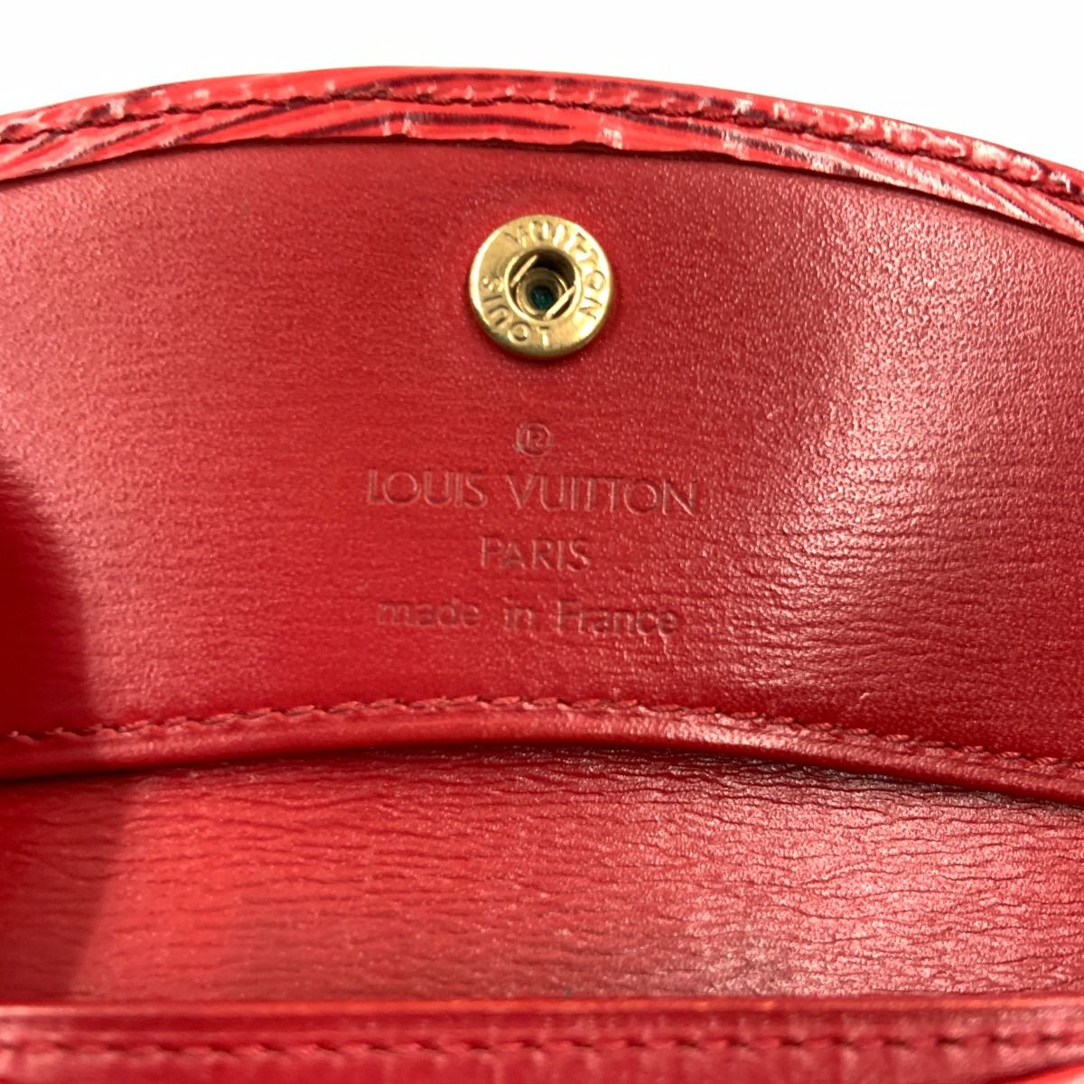 Louis Vuitton Epi Porte-Monnaie Sample Coin Purse Red — view 6