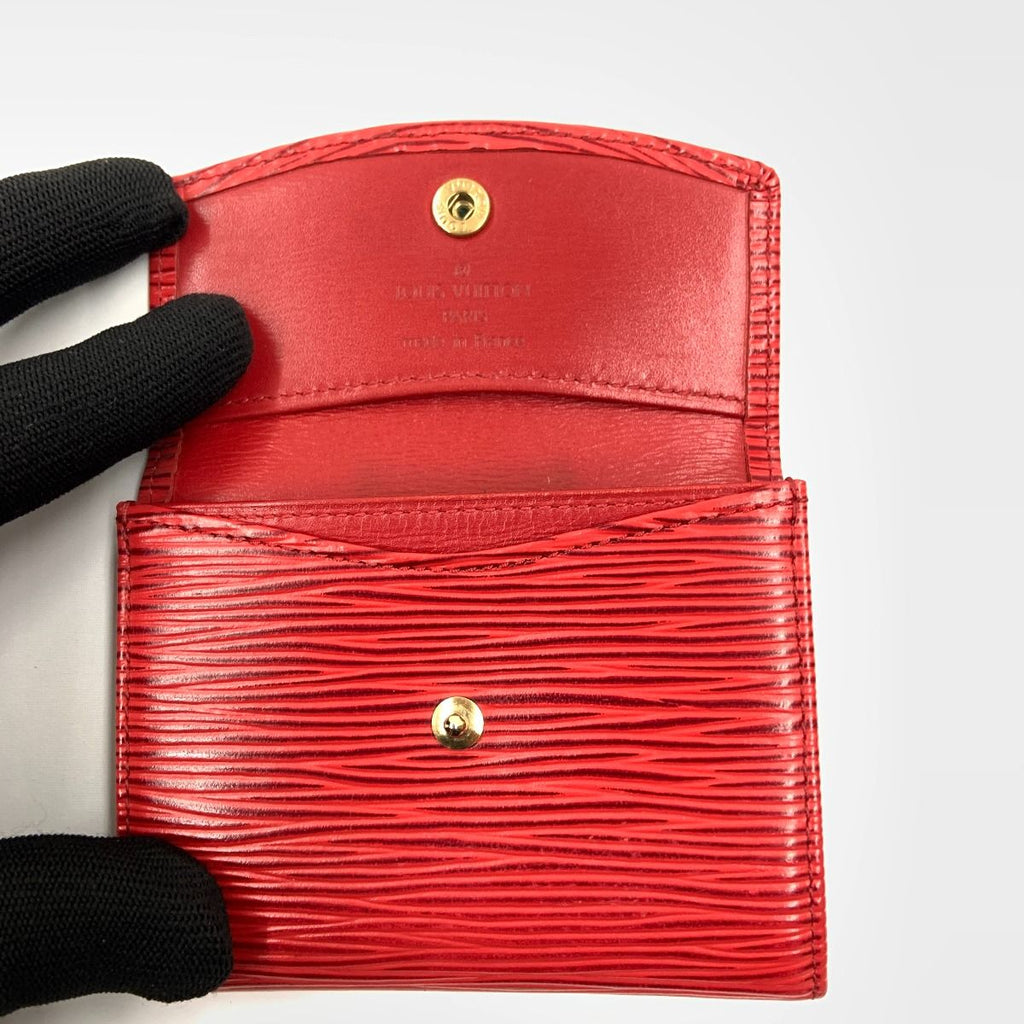 Louis Vuitton Epi Porte-Monnaie Sample Coin Purse Red — view 5