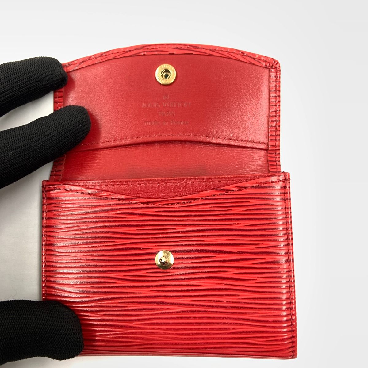 Louis Vuitton Epi Porte-Monnaie Sample Coin Purse Red — view 5