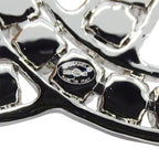Chanel Brooch Metal Rhinestone CC Logo Silver Large Glitter — view 6
