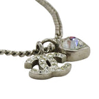 Chanel Necklace Metal Rhinestone CC Logo — view 3
