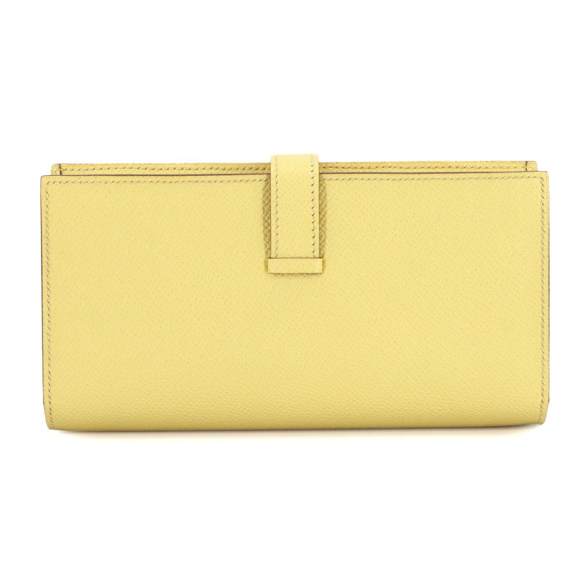 Hermes Bearn Souffle Bifold Billfold Wallet Personal Epsom Jaune Poussin — view 3
