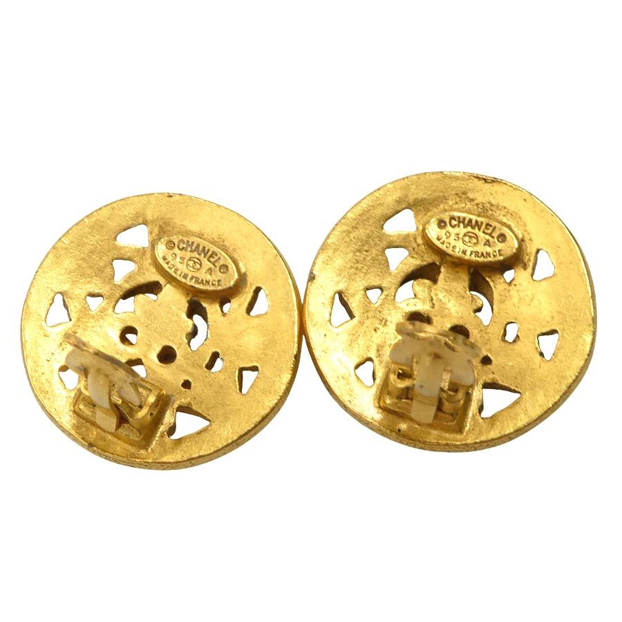 Chanel Earrings Gold — view 6
