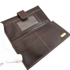 Fendi Zucca Pattern Canvas Leather Brown Hook Wallet — view 5
