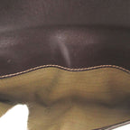 Fendi Zucca Pattern Canvas Leather Brown Hook Wallet — view 4