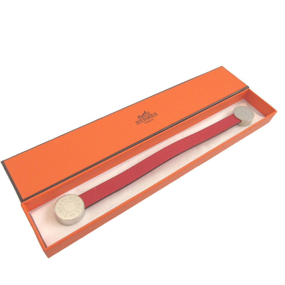 Hermes Maris Veau Epsom Million Red Glove Holder Gloves — view 2