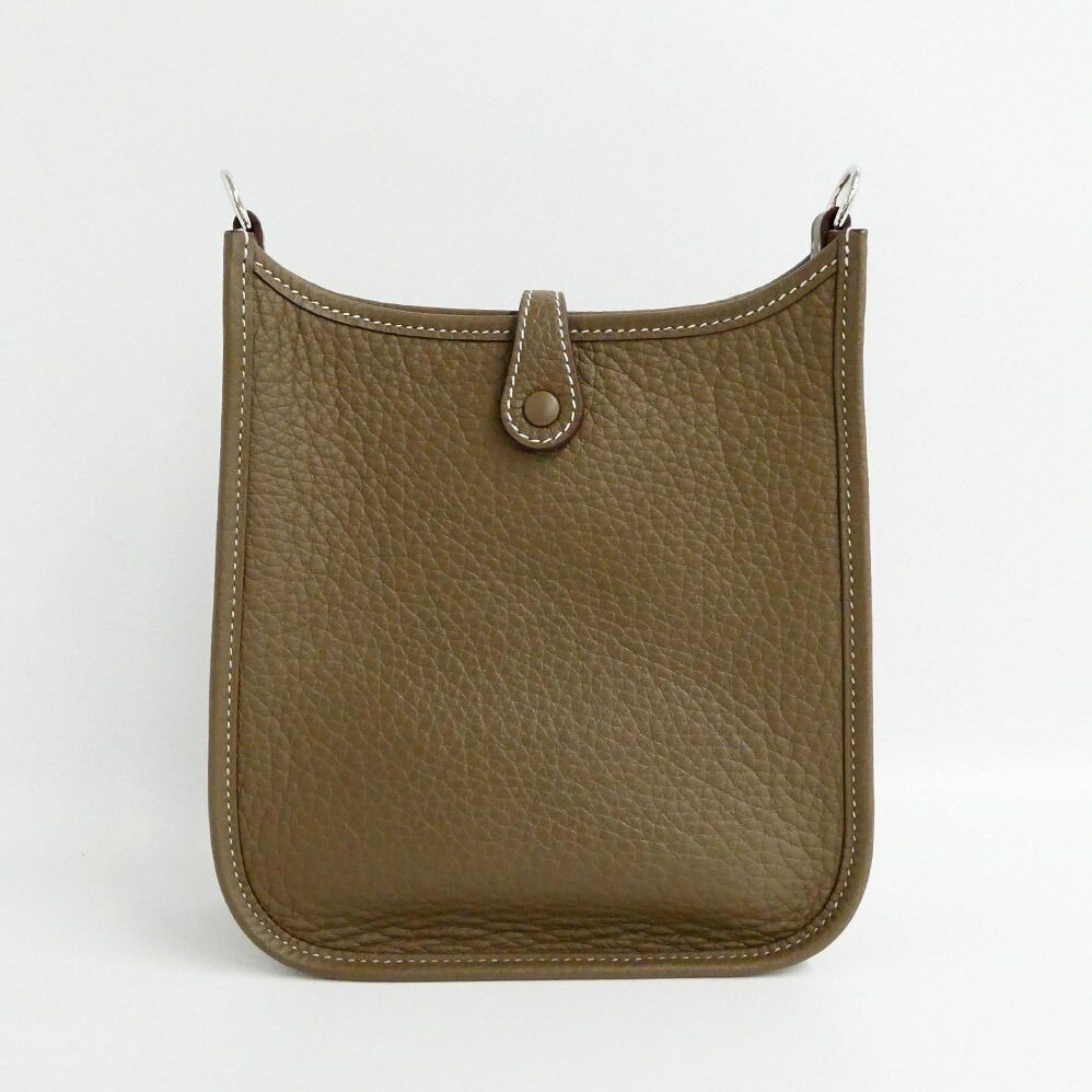 Hermes Evelyne TPM 16 Amazon Etoupe Taurillon Clemence Shoulder Bag — view 2
