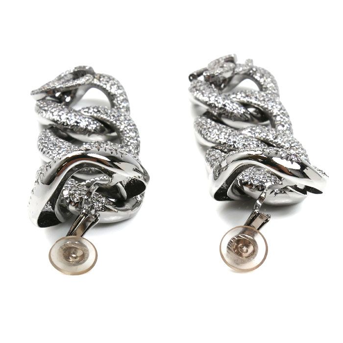 Chanel Metal CC Logo Long Earrings — view 4