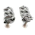Chanel Metal CC Logo Long Earrings — view 4