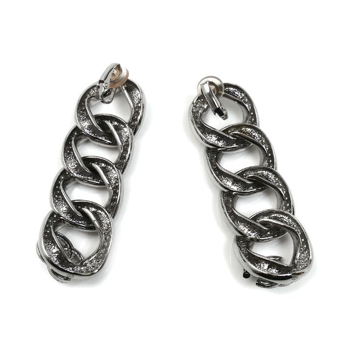 Chanel Metal CC Logo Long Earrings — view 2