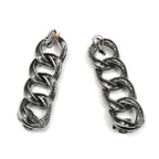 Chanel Metal CC Logo Long Earrings — view 2