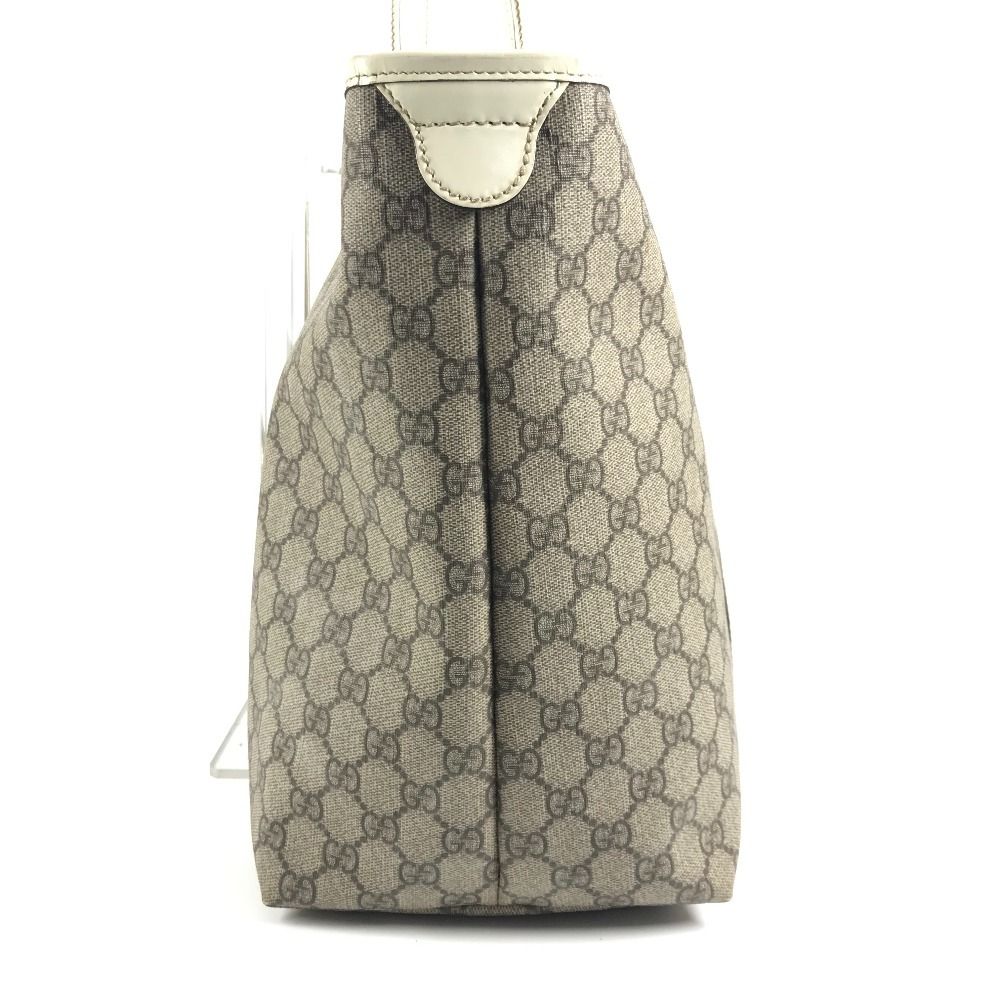 Gucci Shoulder Bag Logo GG Supreme Canvas Beige — view 3