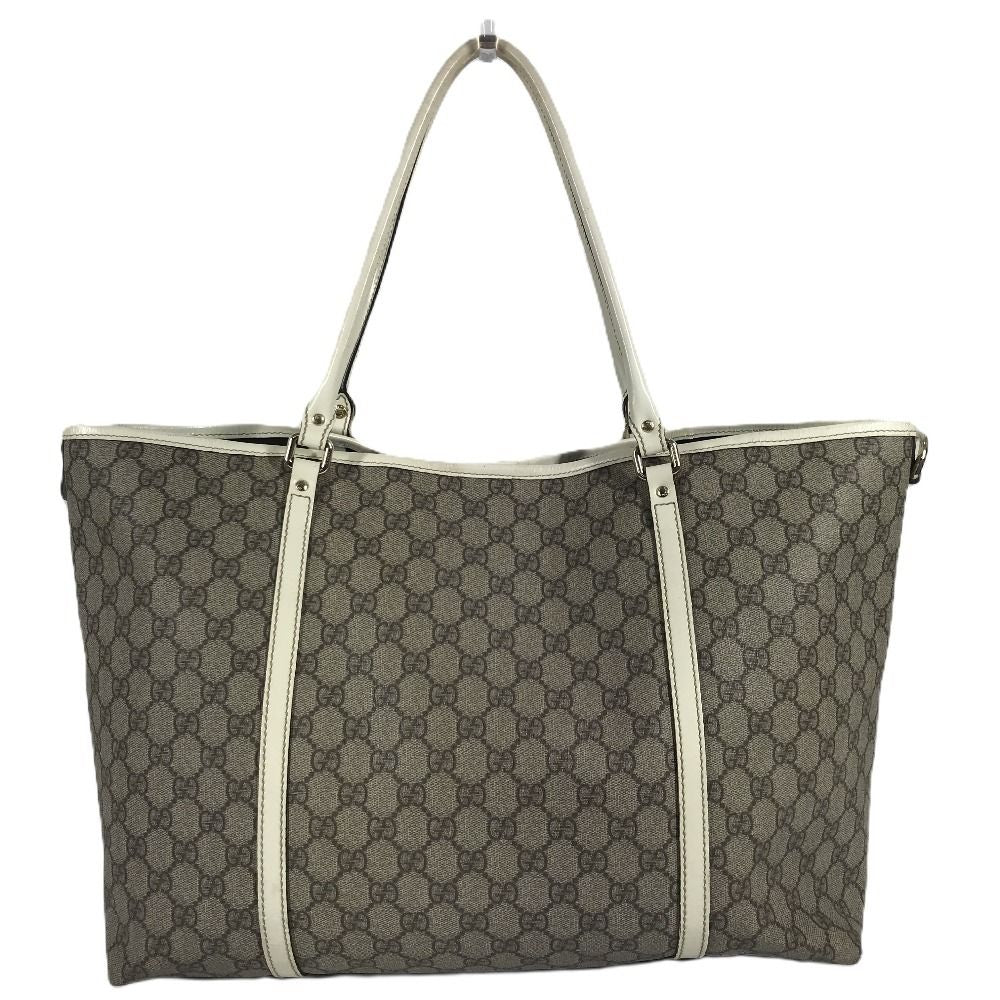 Gucci Shoulder Bag Logo GG Supreme Canvas Beige — view 2