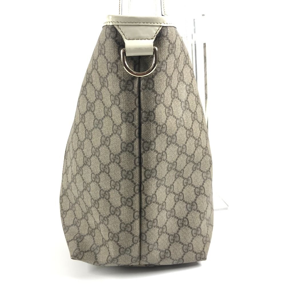 Gucci Shoulder Bag Logo GG Supreme Canvas Beige — view 4