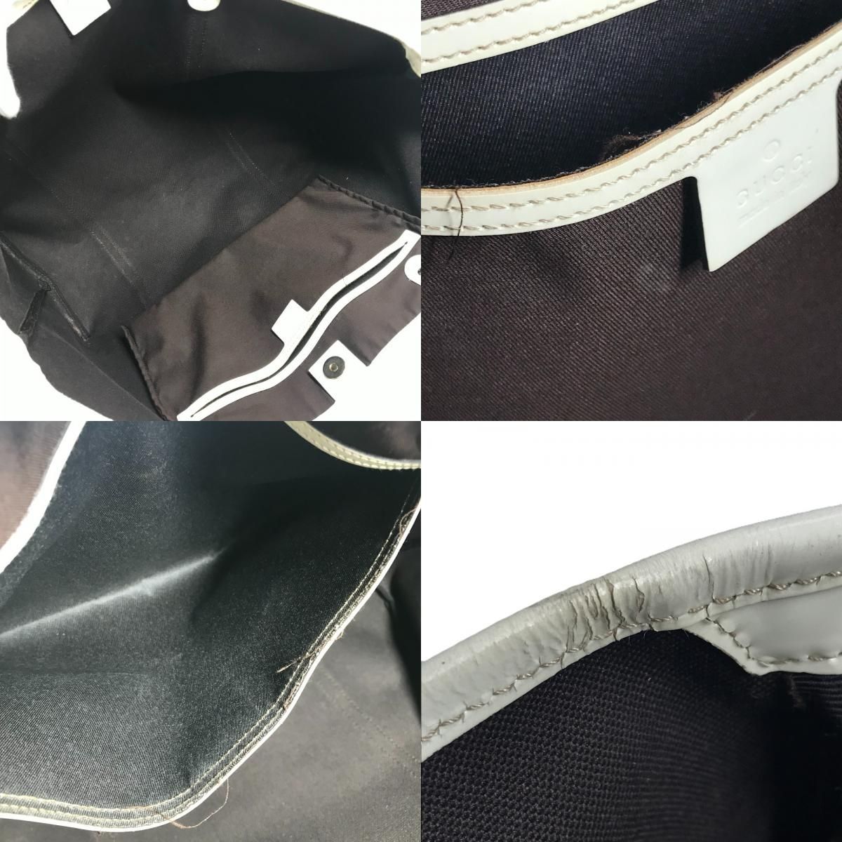 Gucci Shoulder Bag Logo GG Supreme Canvas Beige — view 9