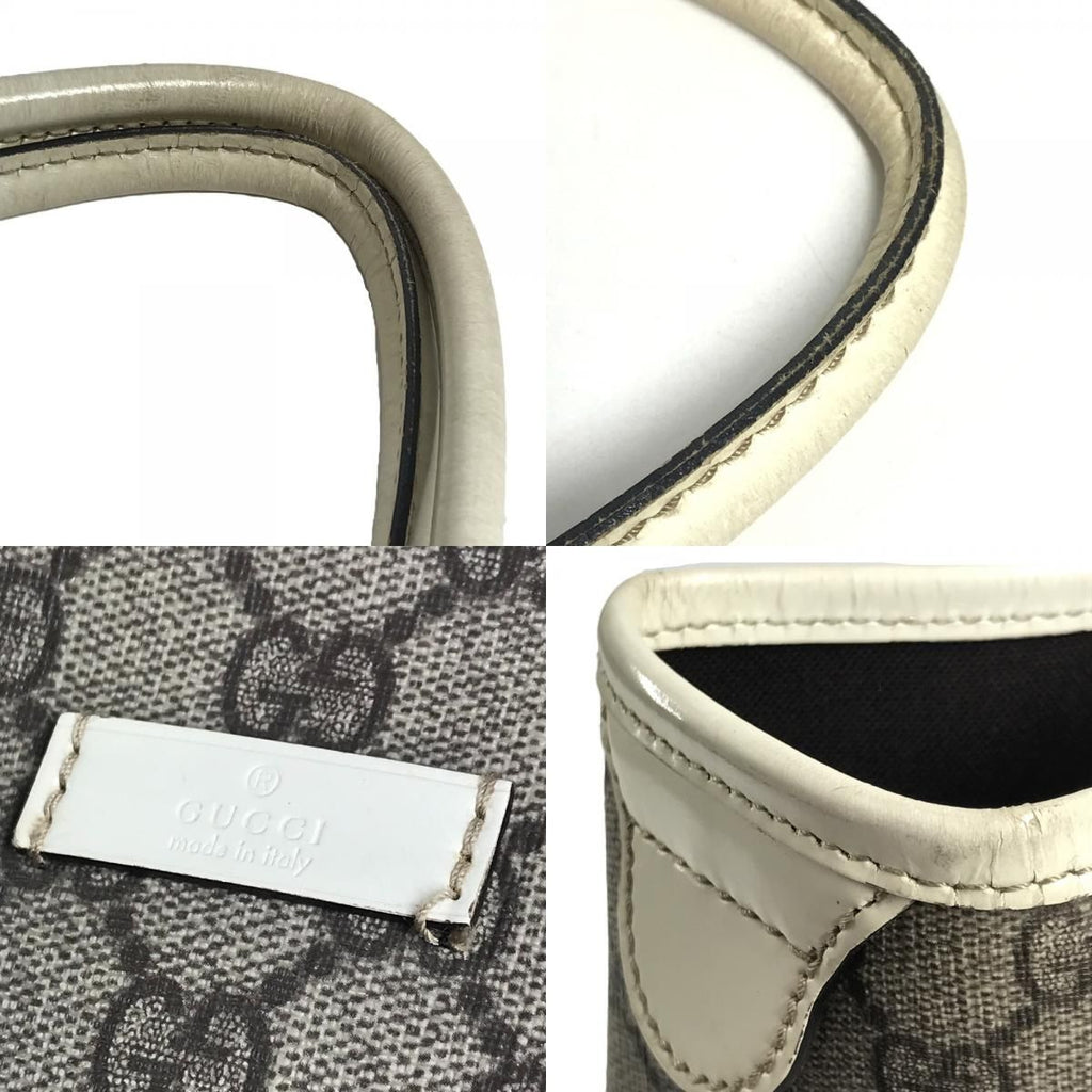 Gucci Shoulder Bag Logo GG Supreme Canvas Beige — view 8