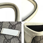 Gucci Shoulder Bag Logo GG Supreme Canvas Beige — view 8
