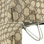 Gucci Shoulder Bag Logo GG Supreme Canvas Beige — view 7