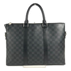 Louis Vuitton Business Anton Briefcase Damier Graphite Canvas Black — view 2