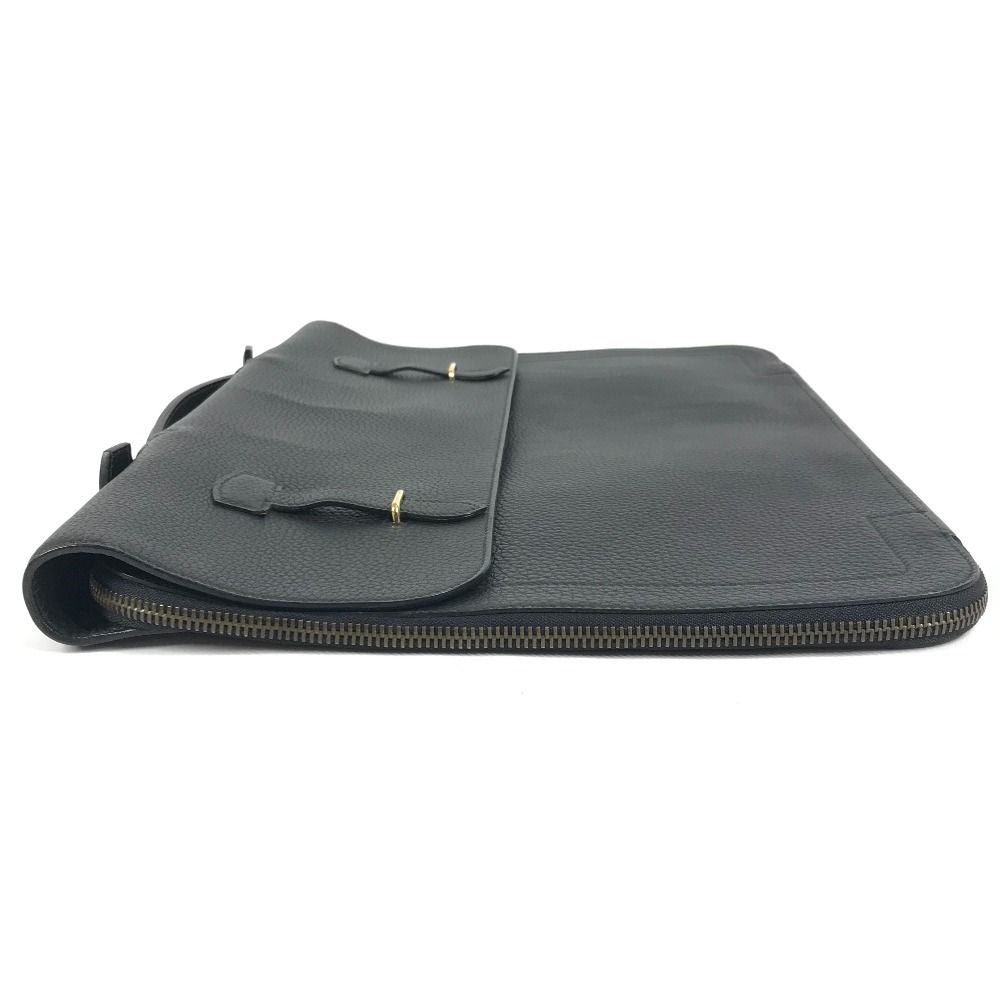 Hermes Business Bag Cerviette Leather Black — view 5